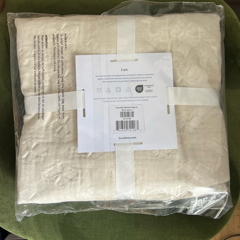 Brooklinen Cream Pillows Luxurious Bedding - Picture 2 of 3